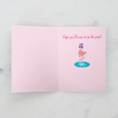 Holen Sie sich bald mit Flamingo Karte (Innenseite)