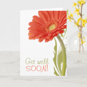 Holen Sie sich bald Orange Gerbera Daisy Blank Ins Karte (Gelbe Blume)