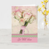 Holen Sie sich bald Rose Bouquet Card Karte (Gelbe Blume)