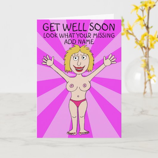 Holen Sie sich bald Saucy Karte (Gelbe Blume)