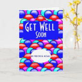 Holen Sie sich bald wohltuende bunten Ballons hinz Karte (Gelbe Blume)