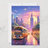 Holen Sie sich Boy Niedlich Girl Tour City Party B Einladung (Rückseite)