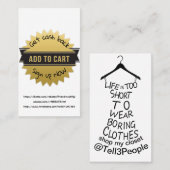 Holen Sie sich Cash Back Gold Star Black Banner Visitenkarte (Vorne/Hinten)