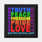 Holen Sie sich das Bild? Magnet (Vorne)