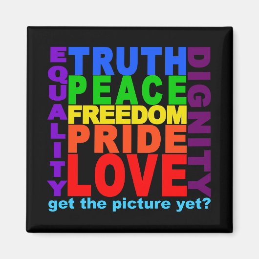 Holen Sie sich das Bild? Magnet (Vorne)