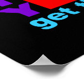 Holen Sie sich das Bild? Poster (Ecke)