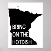 Holen Sie sich das Hotdish Funny Minnesota Poster (Vorne)