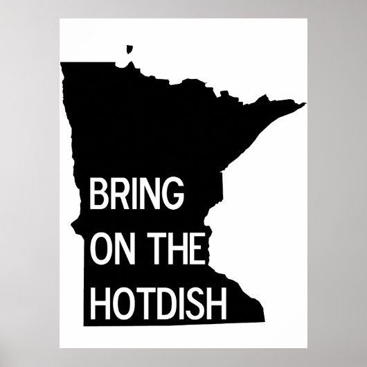 Holen Sie sich das Hotdish Funny Minnesota Poster (Vorne)