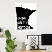 Holen Sie sich das Hotdish Funny Minnesota Poster (Heimbüro)