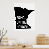 Holen Sie sich das Hotdish Funny Minnesota Poster (Küche)