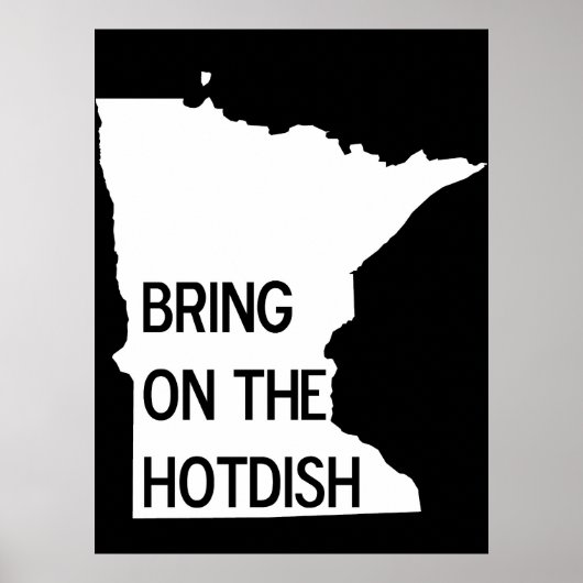 Holen Sie sich das Hotdish Funny Minnesota Poster (Vorne)