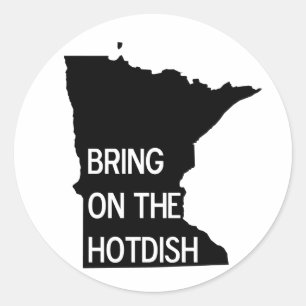 Holen Sie sich das Hotdish Funny Minnesota Sticker