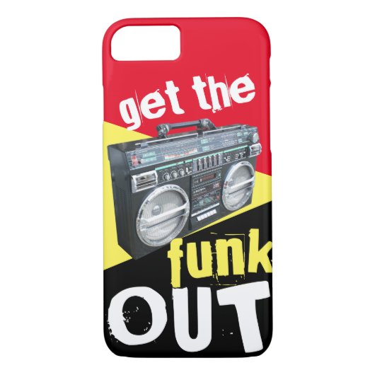 Holen Sie sich den Funk Out Music Lover Boombox de Case-Mate iPhone Hülle (Rückseite)