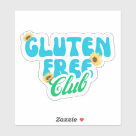 Holen Sie sich den Glutenfreien Club Aufkleber
