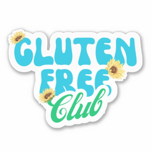 Holen Sie sich den Glutenfreien Club Aufkleber (Vorderseite)