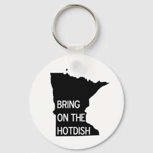 Holen Sie sich den Hotdish Funny Minnesota Schlüss Schlüsselanhänger