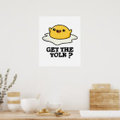 Holen Sie sich den Yolk Funny Egg Joke Pub Poster (Küche)