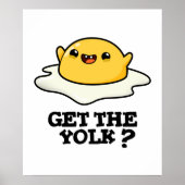 Holen Sie sich den Yolk Funny Egg Joke Pub Poster (Vorne)