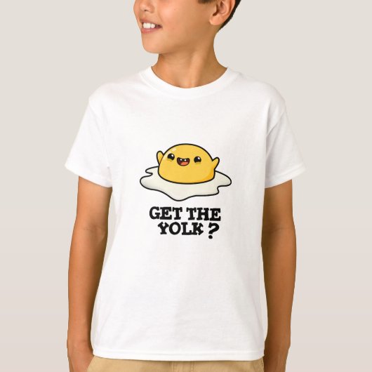 Holen Sie sich den Yolk Funny Egg Joke Pub T-Shirt (Vorderseite)