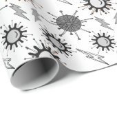 Holen Sie sich diese Super-Power bereit BAM! Blitz Geschenkpapier (Rolleneckpunkt)