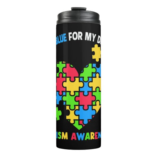 Holen Sie sich dieses Shirt für Autismus Awareness Thermosbecher (Vorderseite)