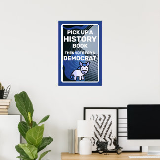 Holen Sie sich ein Geschichtsbuch. Dann stimmen Si Poster