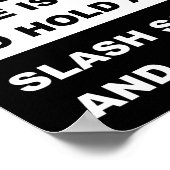 Holen Sie sich ein Grudge-Funny Poster-Zeichen Poster (Ecke)