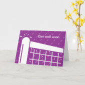 Holen Sie sich eine Karte für Tennisspieler (Gelbe Blume)