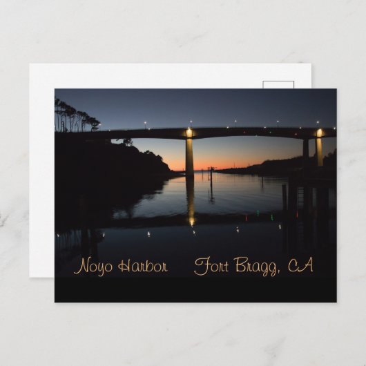 Holen Sie sich eine Postkarte von Noyo Harbour in (Vorne/Hinten)