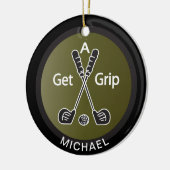 Holen Sie sich einen Grip Golf Keramikornament (Links)