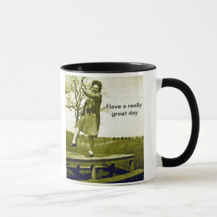 Holen Sie sich einen Kick aus Morgens Big Tasse