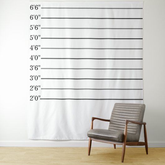 Holen Sie sich einen kriminellen Funny Lineup Mugs Wandteppich (Beispiel)