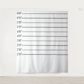 Holen Sie sich einen kriminellen Funny Lineup Mugs Wandteppich (Vorderseite)