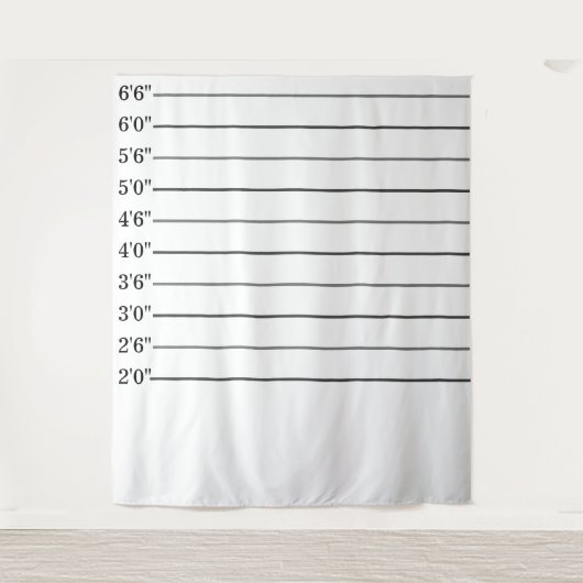 Holen Sie sich einen kriminellen Funny Lineup Mugs Wandteppich (Vorderseite)