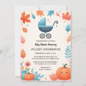 Holen Sie sich Farm Pink Blue Boho Girl Boy Fall B Einladung (Vorderseite)