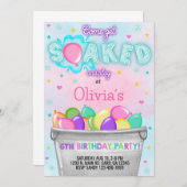 Holen Sie sich getränkte Wasserballons zum Geburts Einladung (Vorne/Hinten)