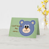 Holen Sie sich gut Teddy Bear Karte (Gelbe Blume)