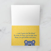 Holen Sie sich gut Teddy Bear Karte (Innenseite)