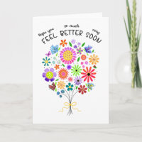 Holen Sie sich heiße Whimsical floral Grußkarte