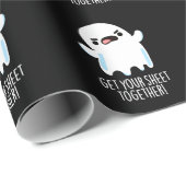 Holen Sie sich Ihr Blatt zusammen Funny Ghost Puff Geschenkpapier (Rolleneckpunkt)
