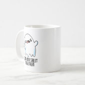 Holen Sie sich Ihr Blatt zusammen Funny Ghost Puff Kaffeetasse (Vorderseite Links)