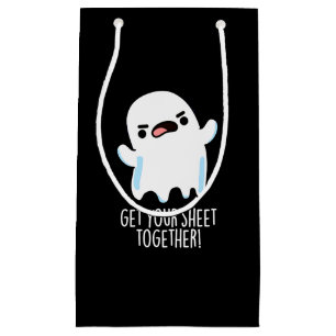 Holen Sie sich Ihr Blatt zusammen Funny Ghost Puff Kleine Geschenktüte