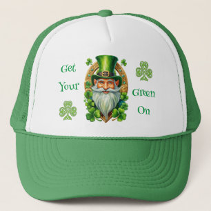 Holen Sie sich Ihr Green auf dem Leprechaun St Pat Truckerkappe