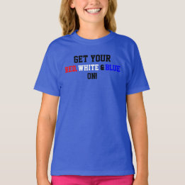Holen Sie sich Ihr Red White über USA T-Shirt