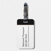 Holen Sie sich Ihr Sh*t zusammen - der weiße Lotus Gepäckanhänger (Rückseite vertikal)