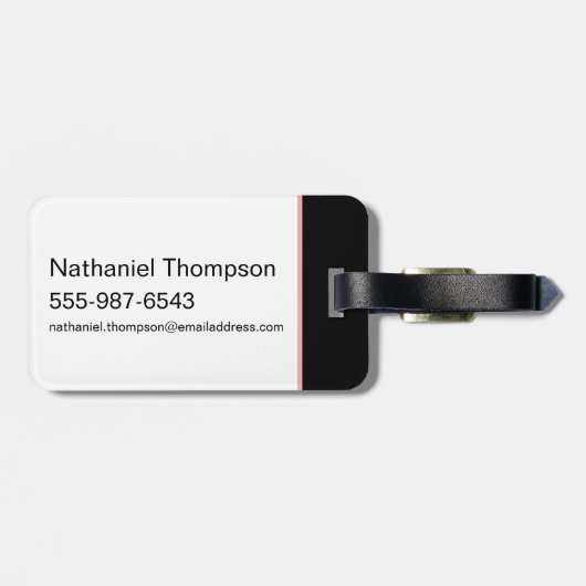 Holen Sie sich Ihr Sh*t zusammen - der weiße Lotus Gepäckanhänger (Rückseite horizontal)