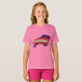 Holen Sie sich Ihre EDDIE BISON Girls Ruffle T - S T-Shirt (Vorne ganz)