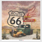 Holen Sie sich Ihre Kicks auf Route 66 Aufkleber (Blatt)