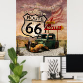 Holen Sie sich Ihre Kicks auf Route 66 Poster (Heimbüro)