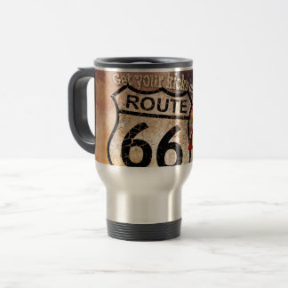Holen Sie sich Ihre Kicks auf Route 66 Reisebecher